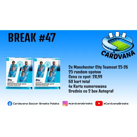 Break #47 Manchester City teamset 25-26 2x